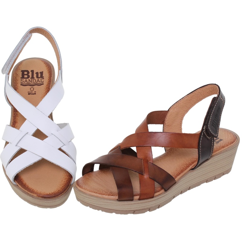 3104BLU/68 · SANDALIA SEÑORA PIEL