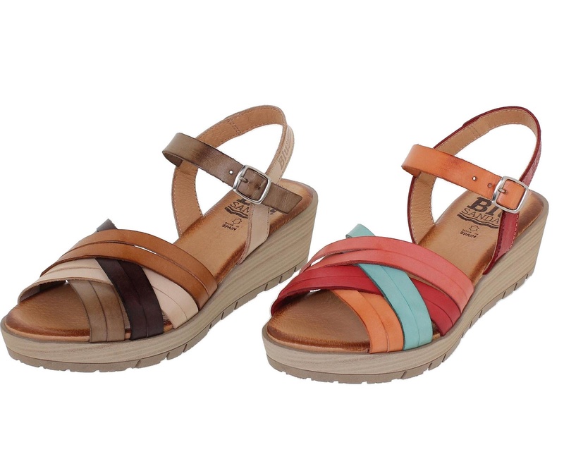 3106BLU/68 · SANDALIA SEÑORA PIEL