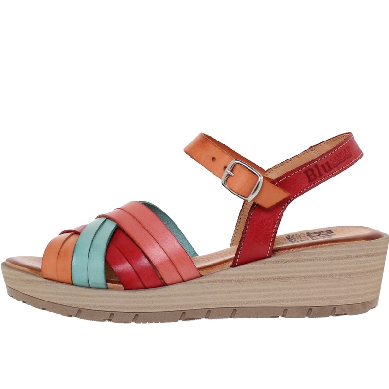 3106BLU/68 · SANDALIA SEÑORA PIEL