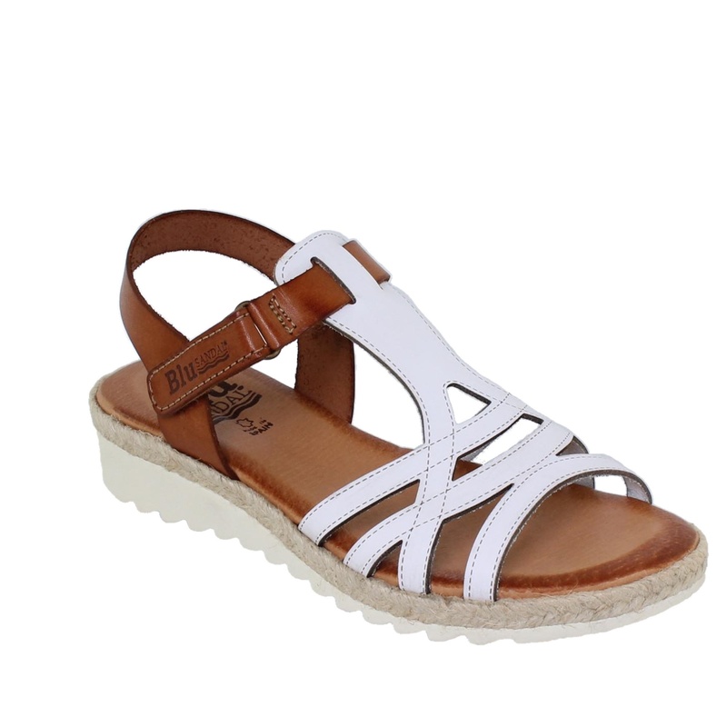 2896BLU/68 · SANDALIA SEÑORA PIEL