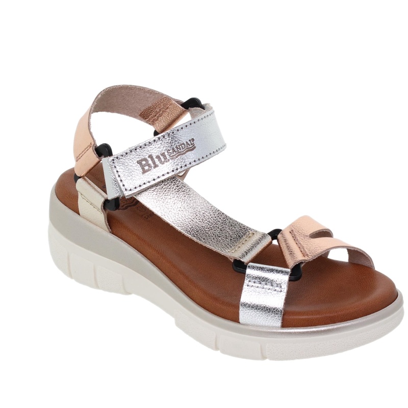 54322BLU/68 · SANDALIA SEÑORA PIEL