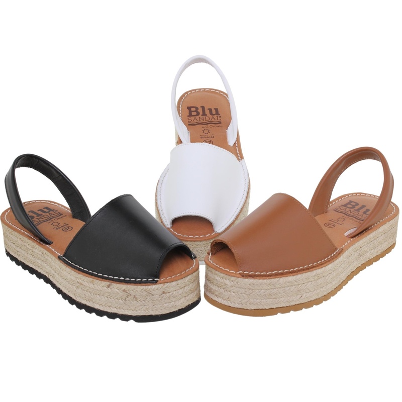 16201BLU/136 · SANDALIA SEÑORA PIEL
