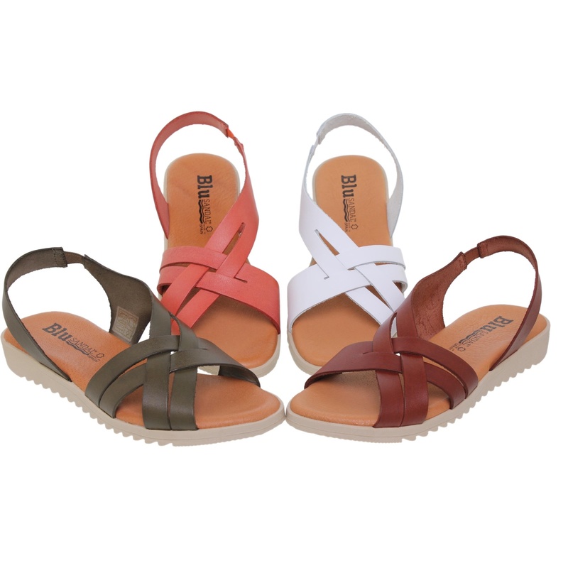 24925BLU/364 · SANDALIA SEÑORA PIEL