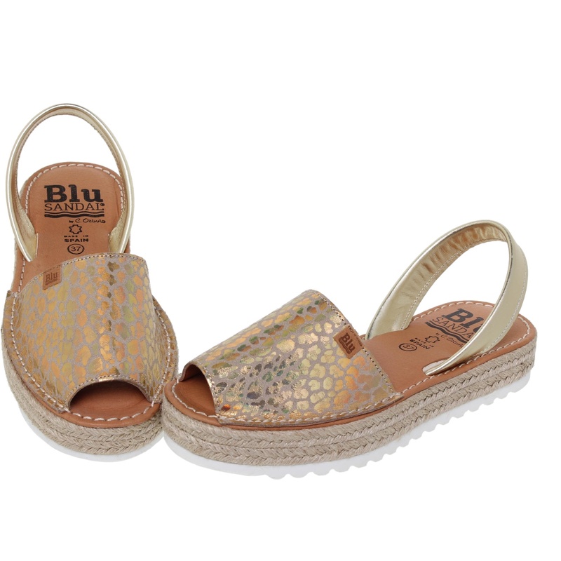 9506BLU/136 · SANDALIA SEÑORA PIEL