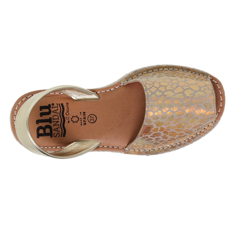 9506BLU/136 · SANDALIA SEÑORA PIEL