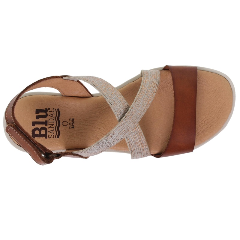 21501BLU/68 · SANDALIA SEÑORA PIEL