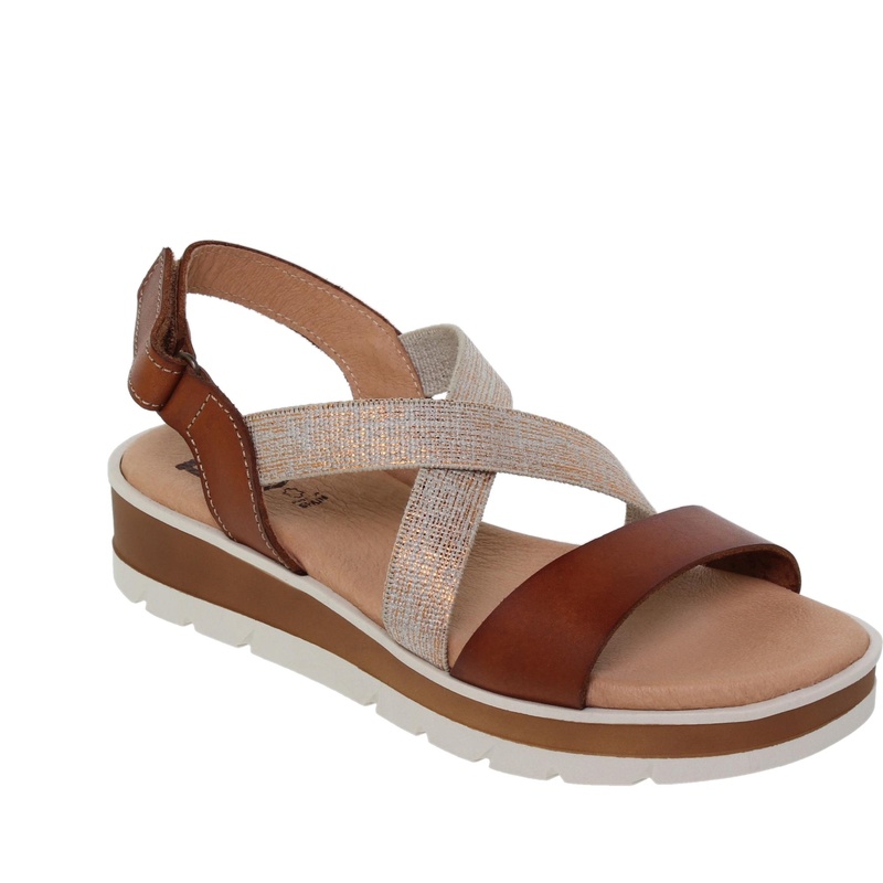 21501BLU/68 · SANDALIA SEÑORA PIEL