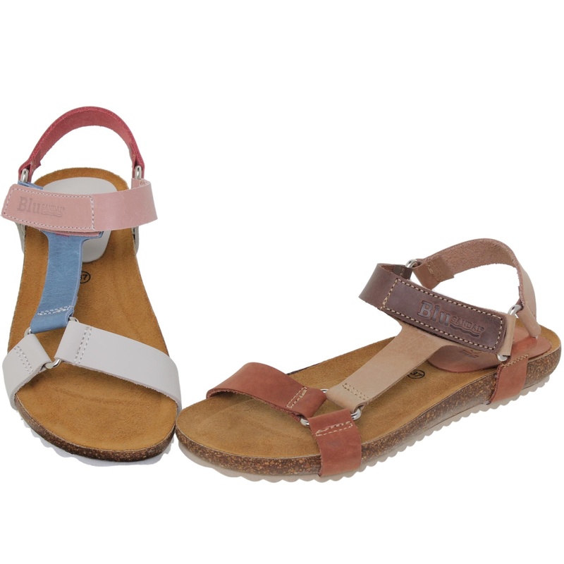 879BLU/68 · SANDALIA SEÑORA PIEL