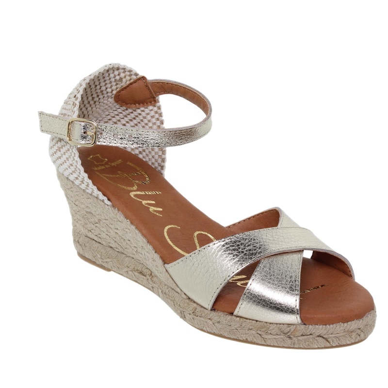 2402BLU/328 · SANDALIA SEÑORA PIEL