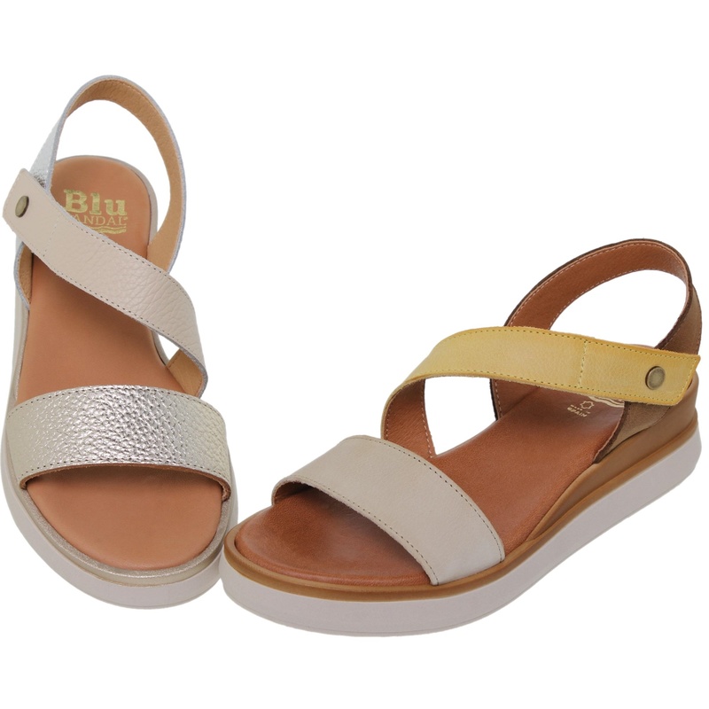 14592BLU/203 · SANDALIA SEÑORA PIEL