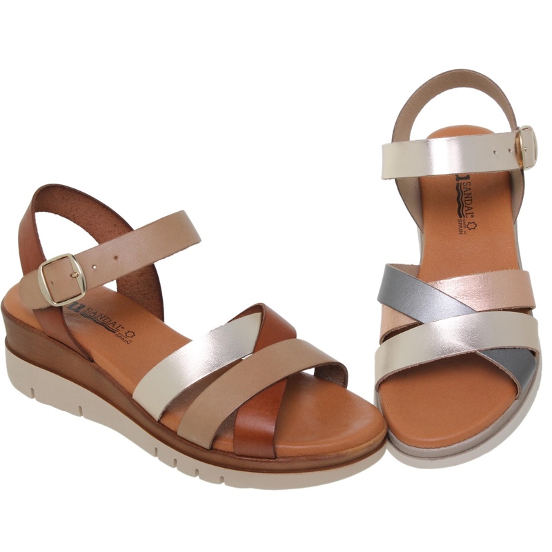 251053BLU/404 · SANDALIA SEÑORA PIEL