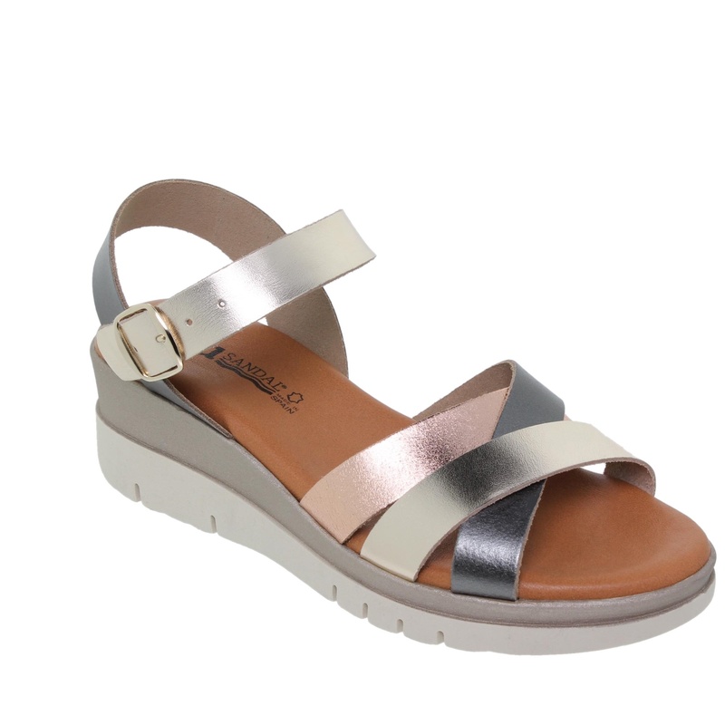 251053BLU/404 · SANDALIA SEÑORA PIEL