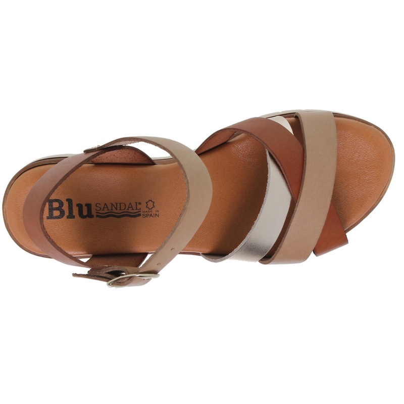 251053BLU/404 · SANDALIA SEÑORA PIEL