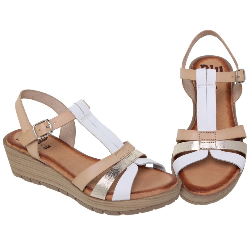 3114BLU/68 · SANDALIA SEÑORA PIEL