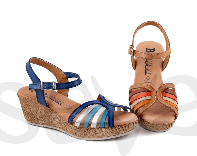BLUSANDAL 8060BLU · SANDAL WOMAN LEATHER
